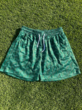 lucky green custom luxury mesh shorts