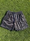 black 5' luxury custom mesh shorts